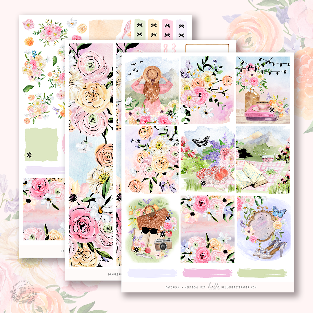 Daydream - FOILED KIT - premium matte paper sticker kit