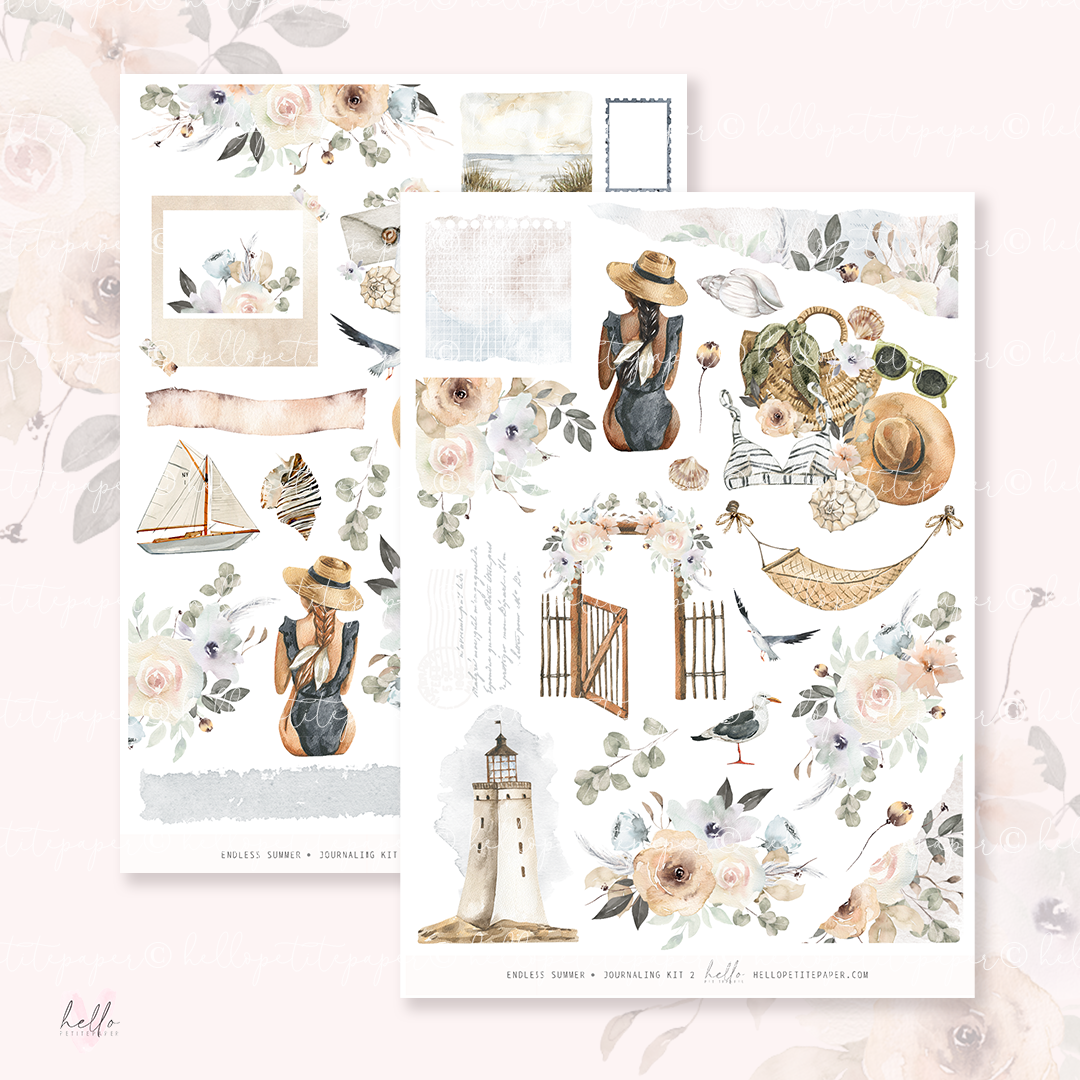 Endless Summer - Journaling Sticker Kit