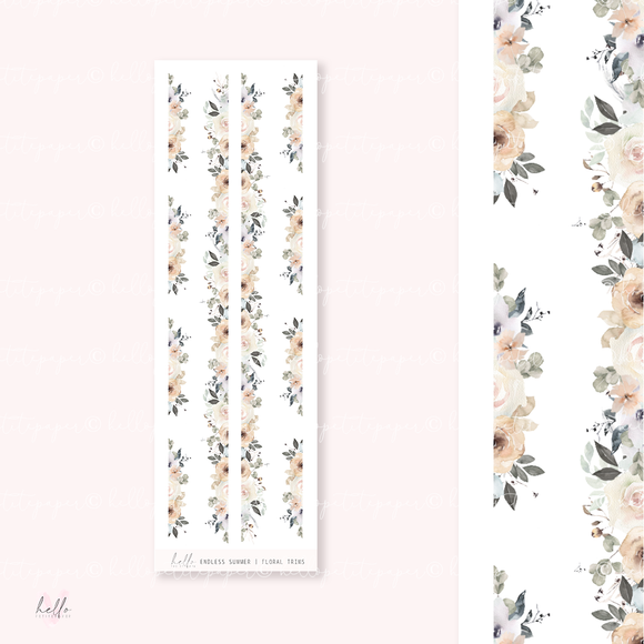 Floral trims | Endless Summer - planner stickers