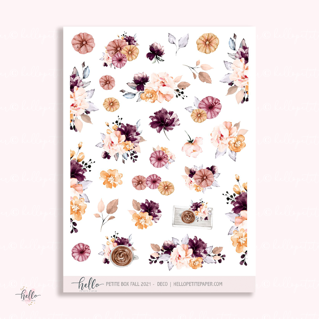 Printable stickers - Fall box 2021 deco stickers (1 design)