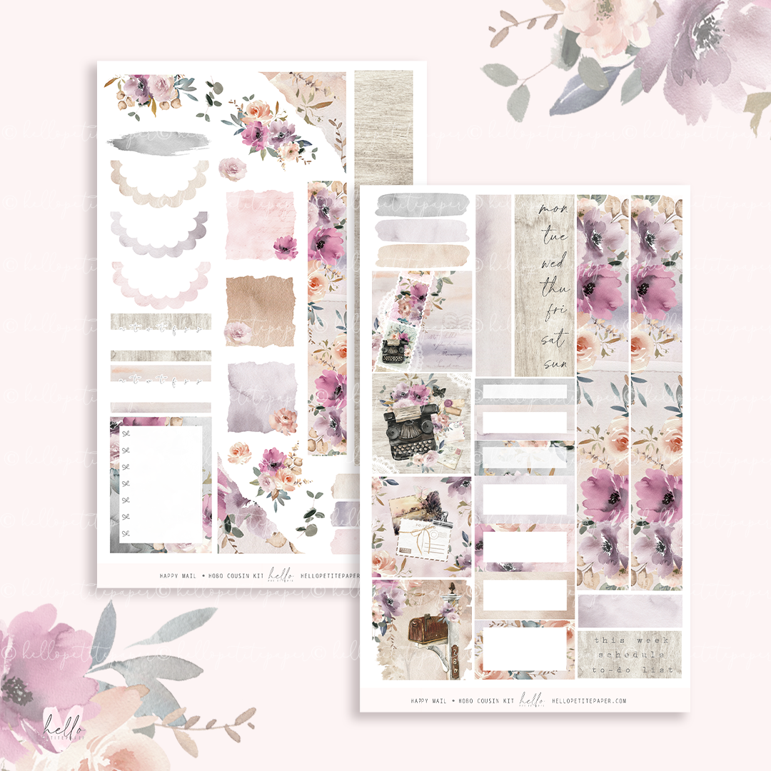 Happy Mail - Hobonichi Cousin Sticker Kit