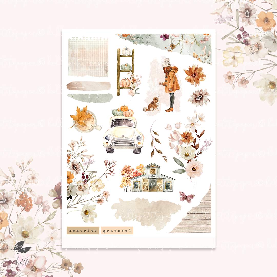 Harvest - Journaling Sticker Kit