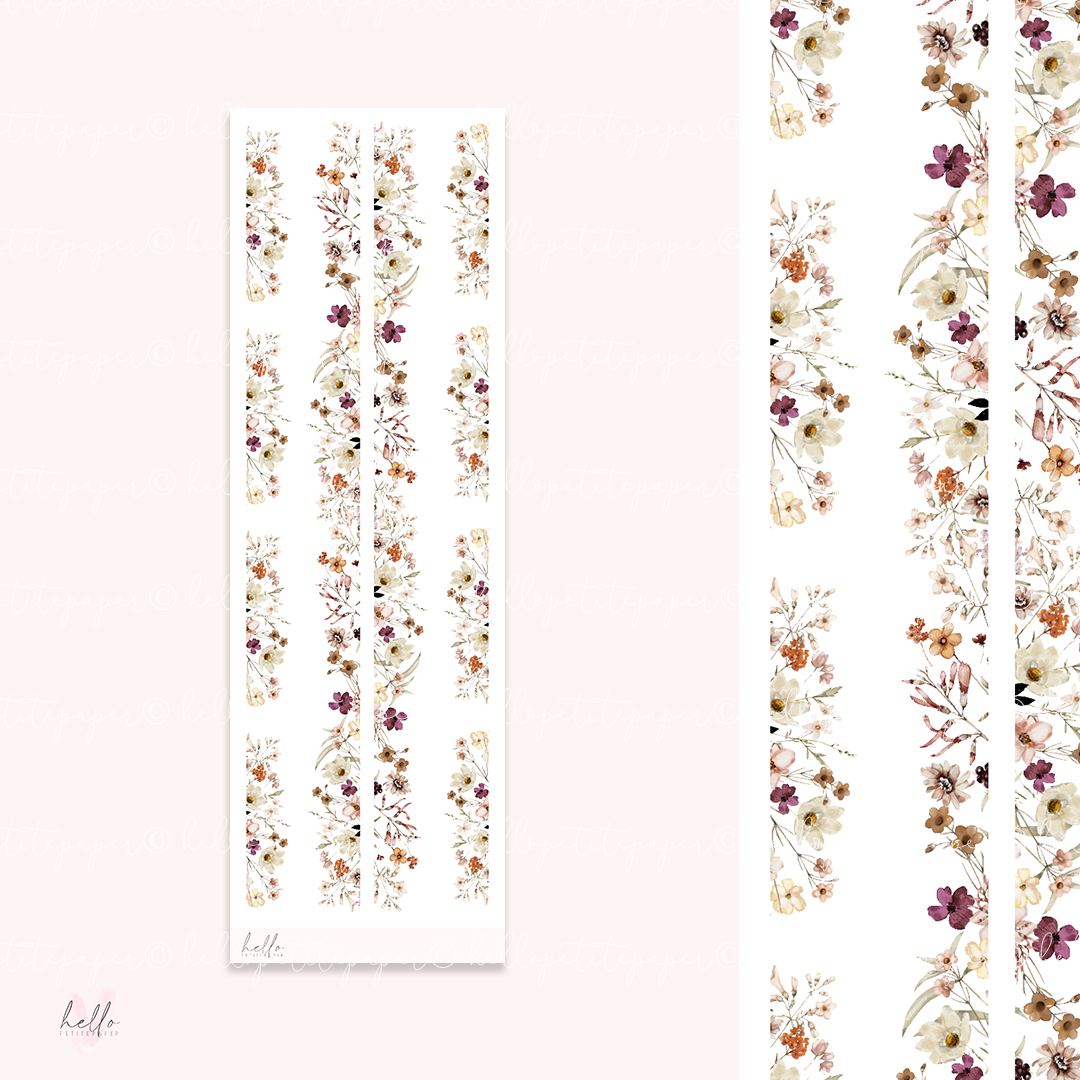 Floral trims | Harvest - planner stickers