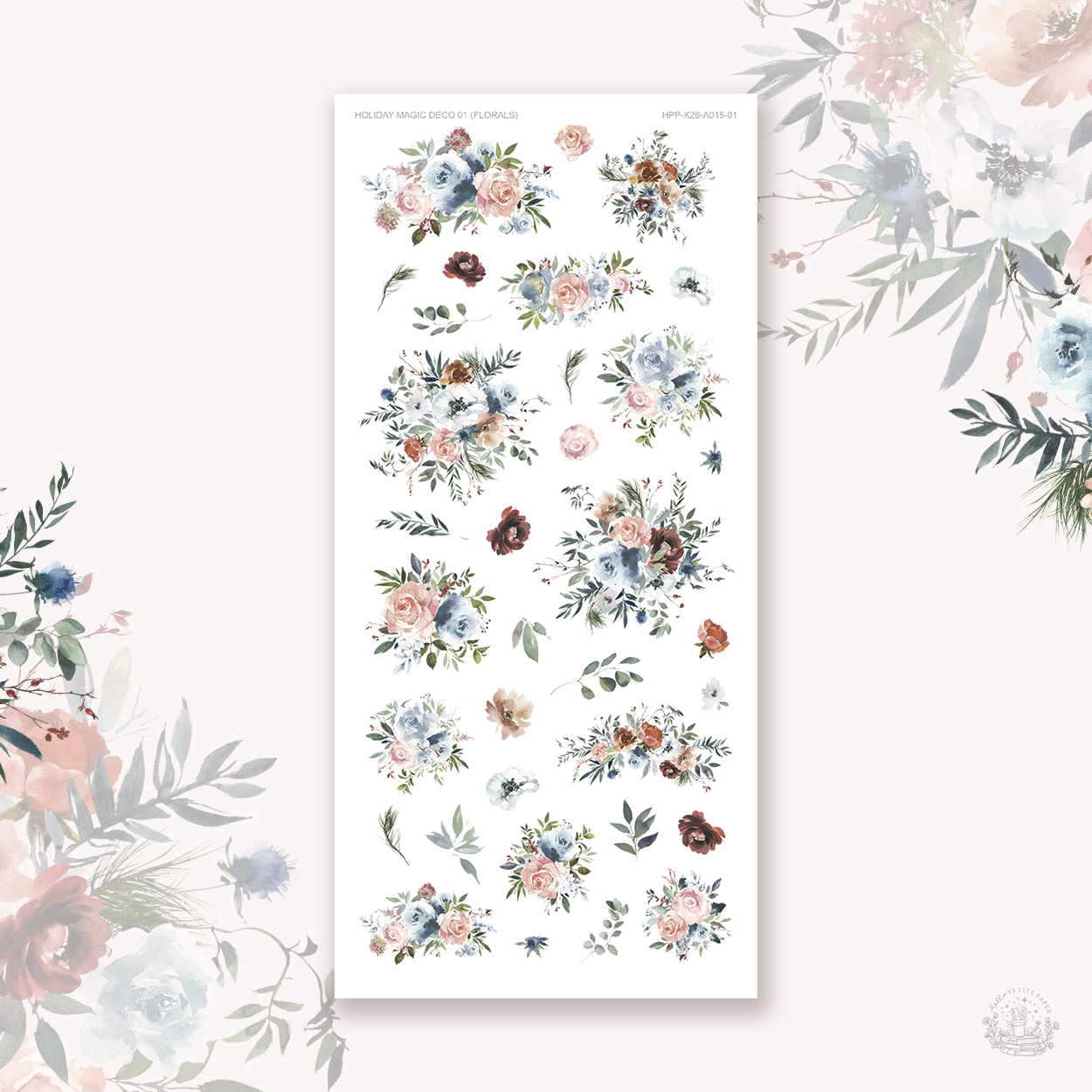 Holiday Magic - Deco stickers 1 (florals)