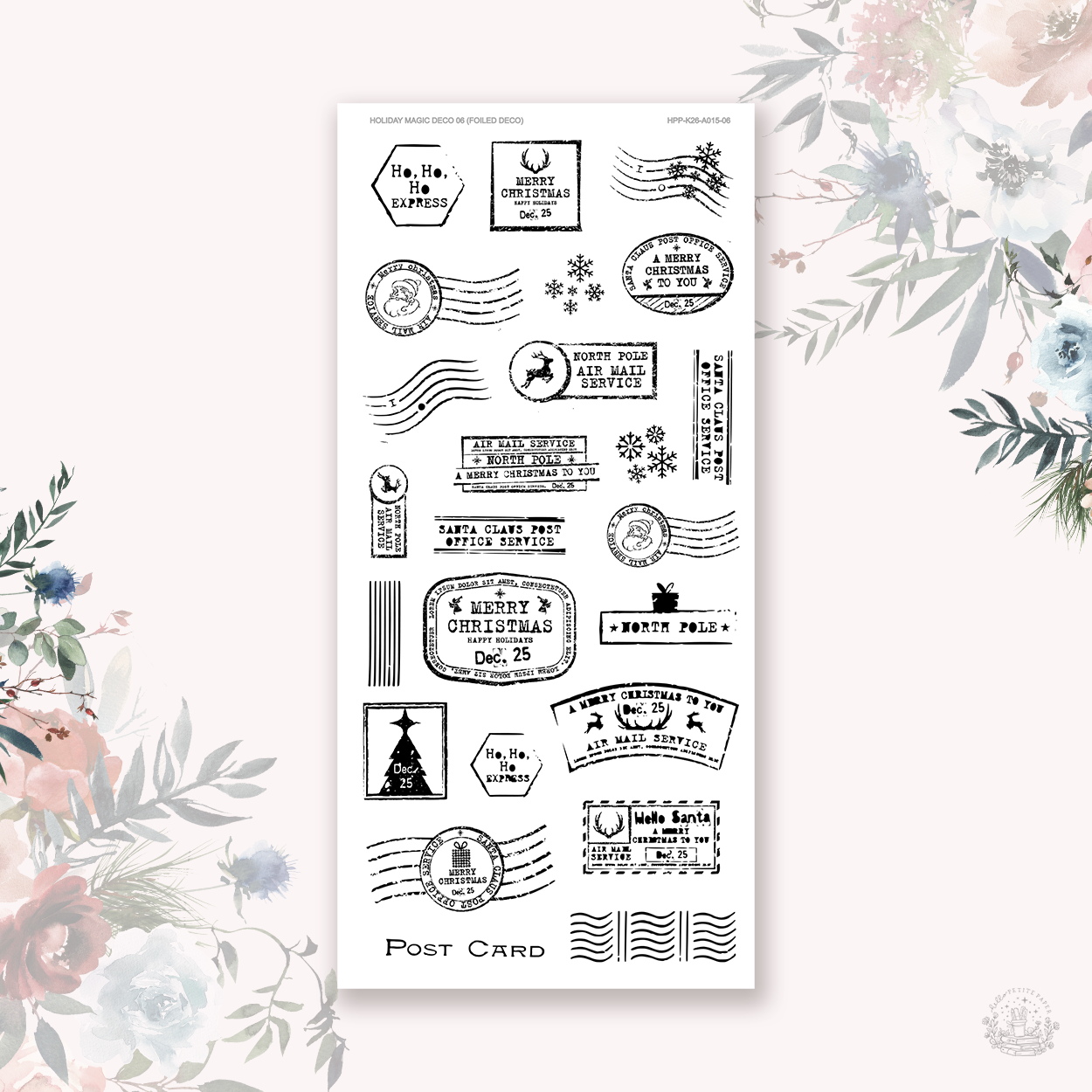 Holiday Magic - Deco stickers 6 (silver foil)