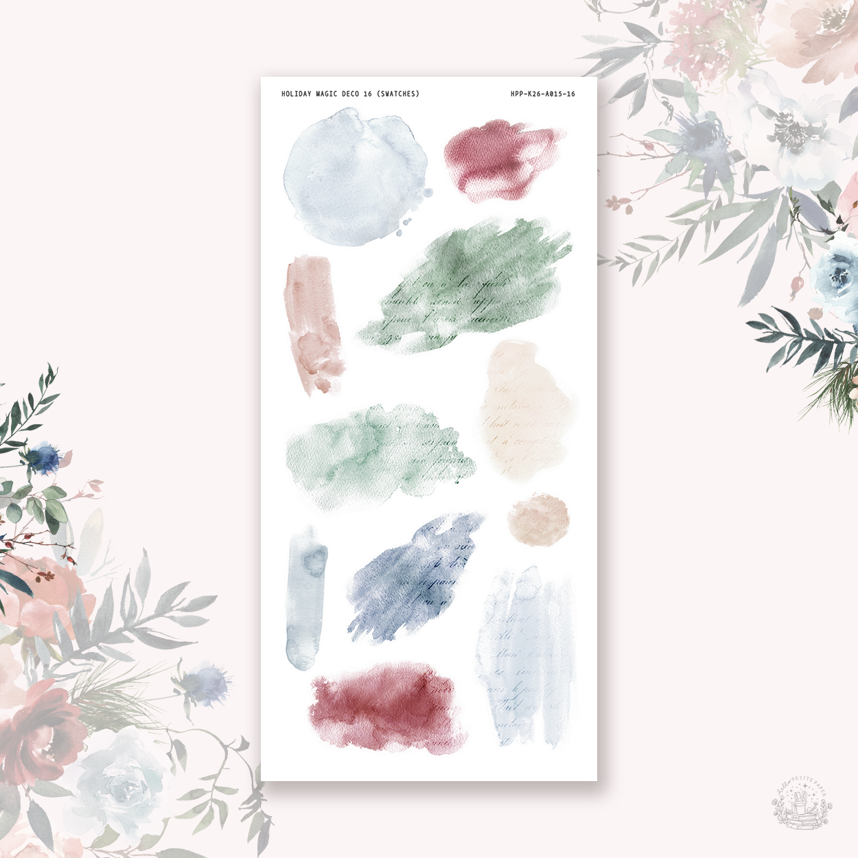 Holiday Magic - Watercolor Swatches stickers