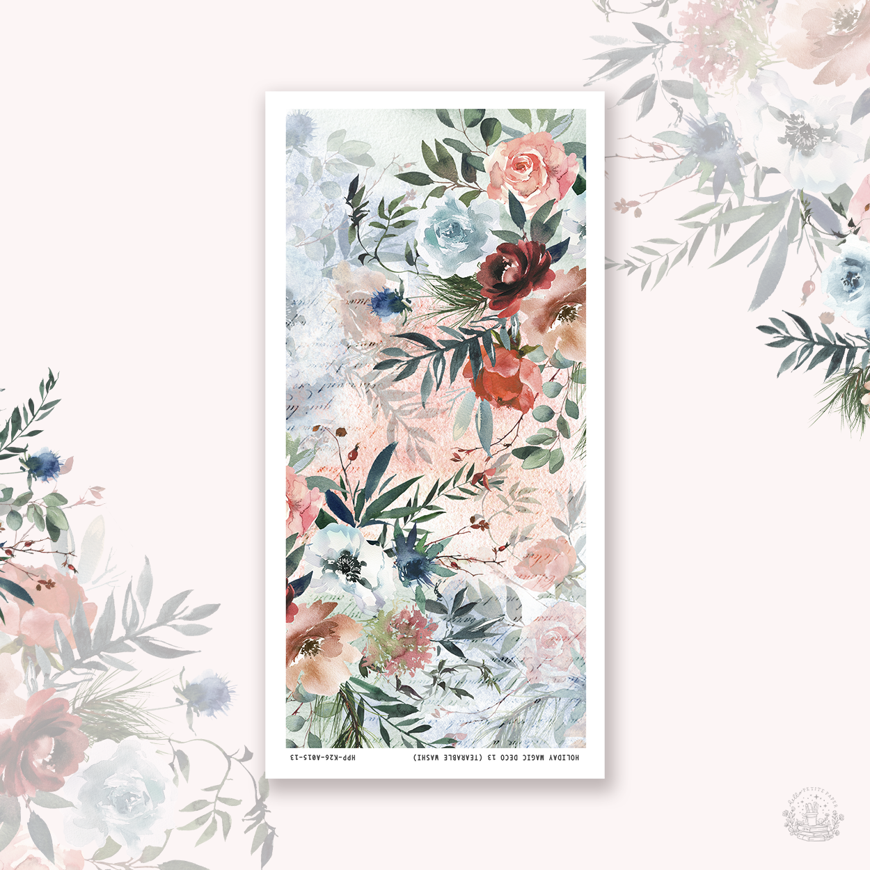 Holiday Magic - tearable washi sticker sheet