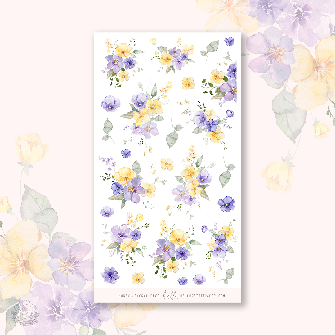 Honey - deco planner stickers
