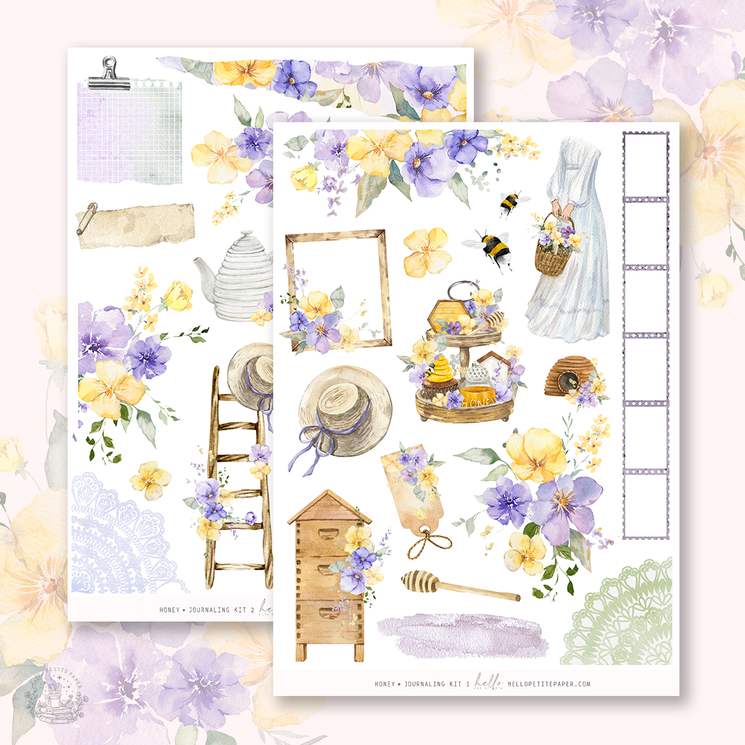 Honey - Journaling Sticker Kit