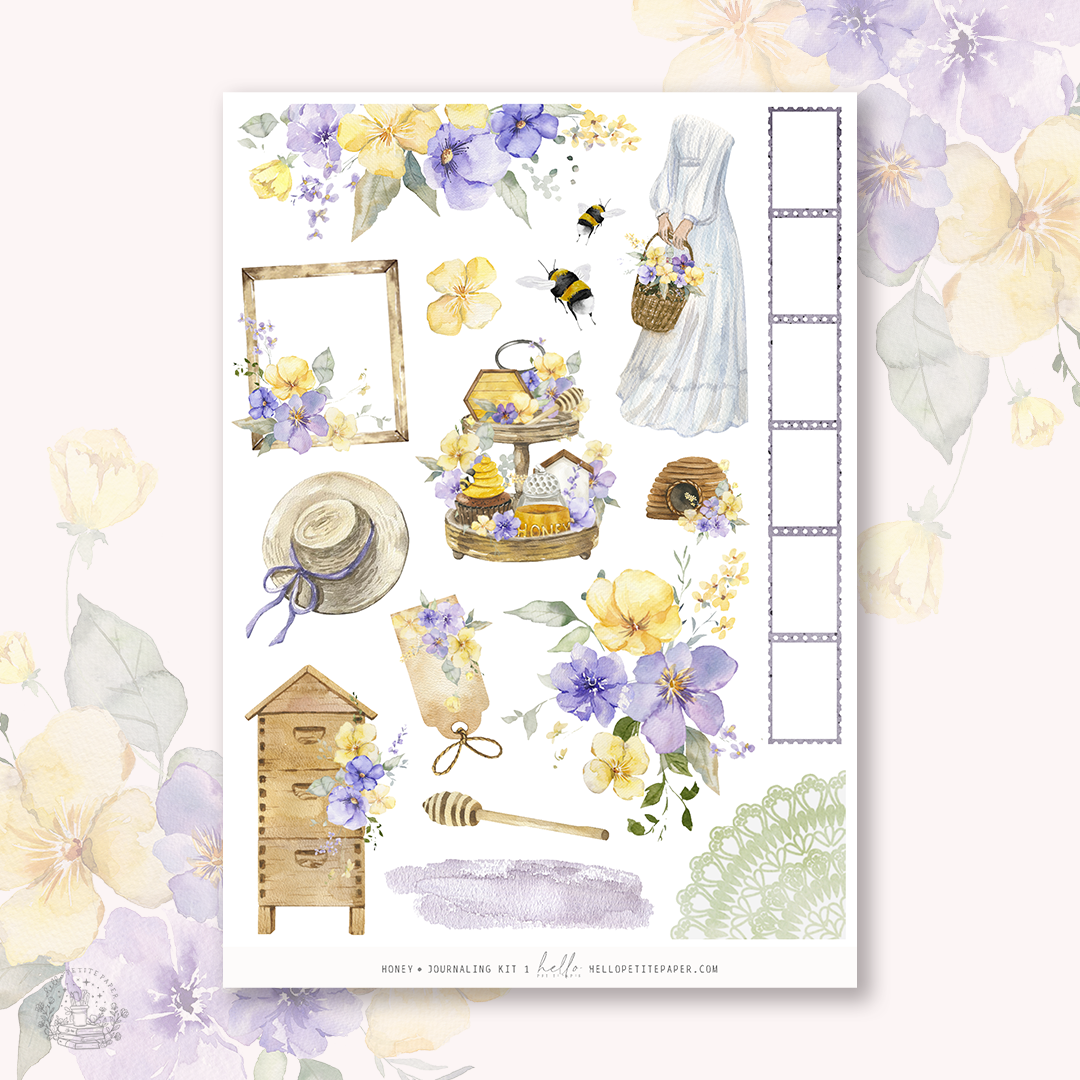 Honey - Journaling Sticker Kit