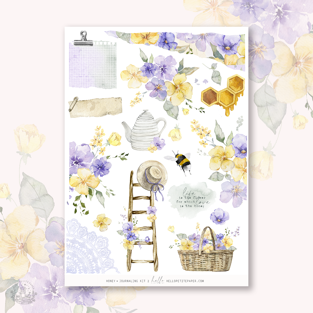 Honey - Journaling Sticker Kit