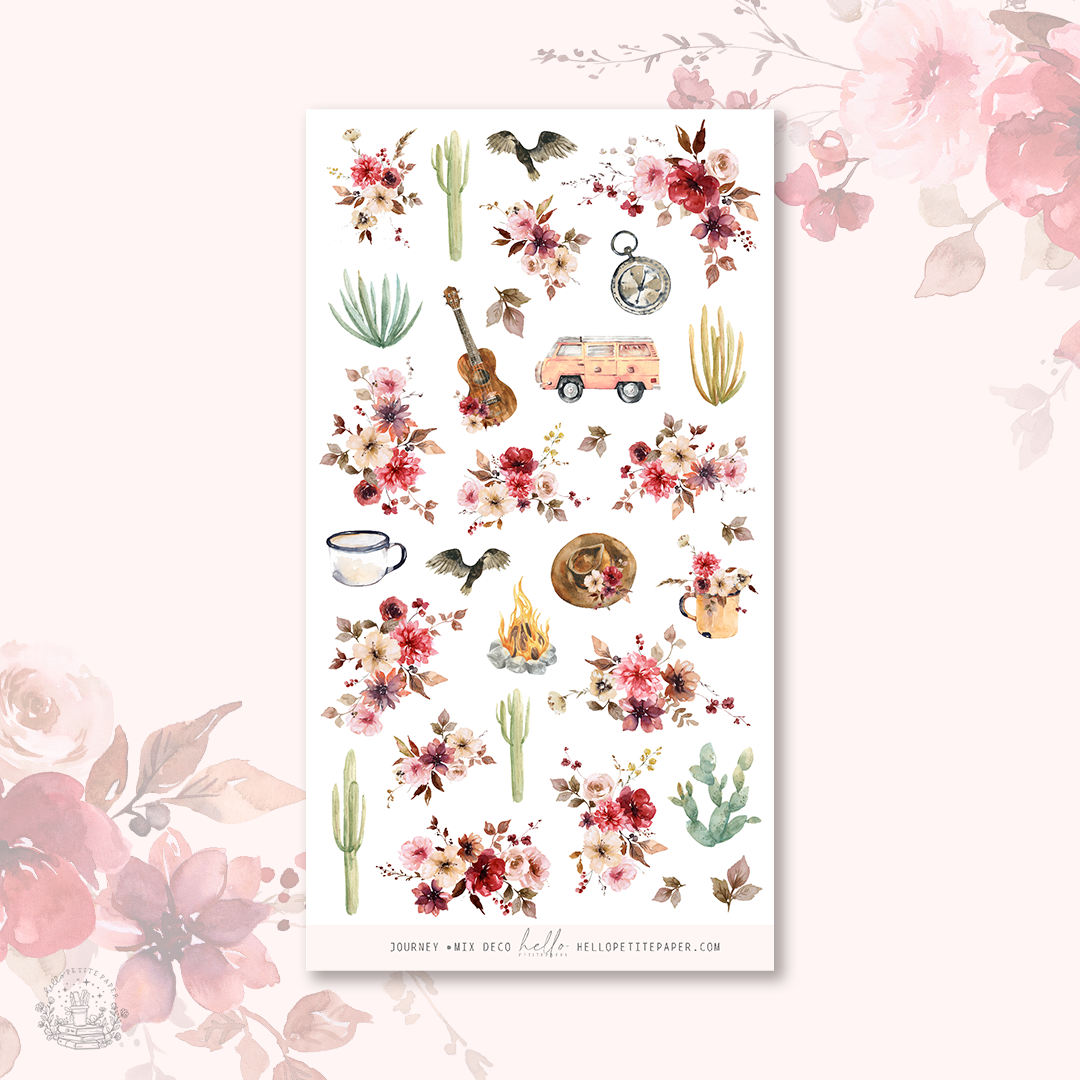 Journey - MIX deco, planner stickers