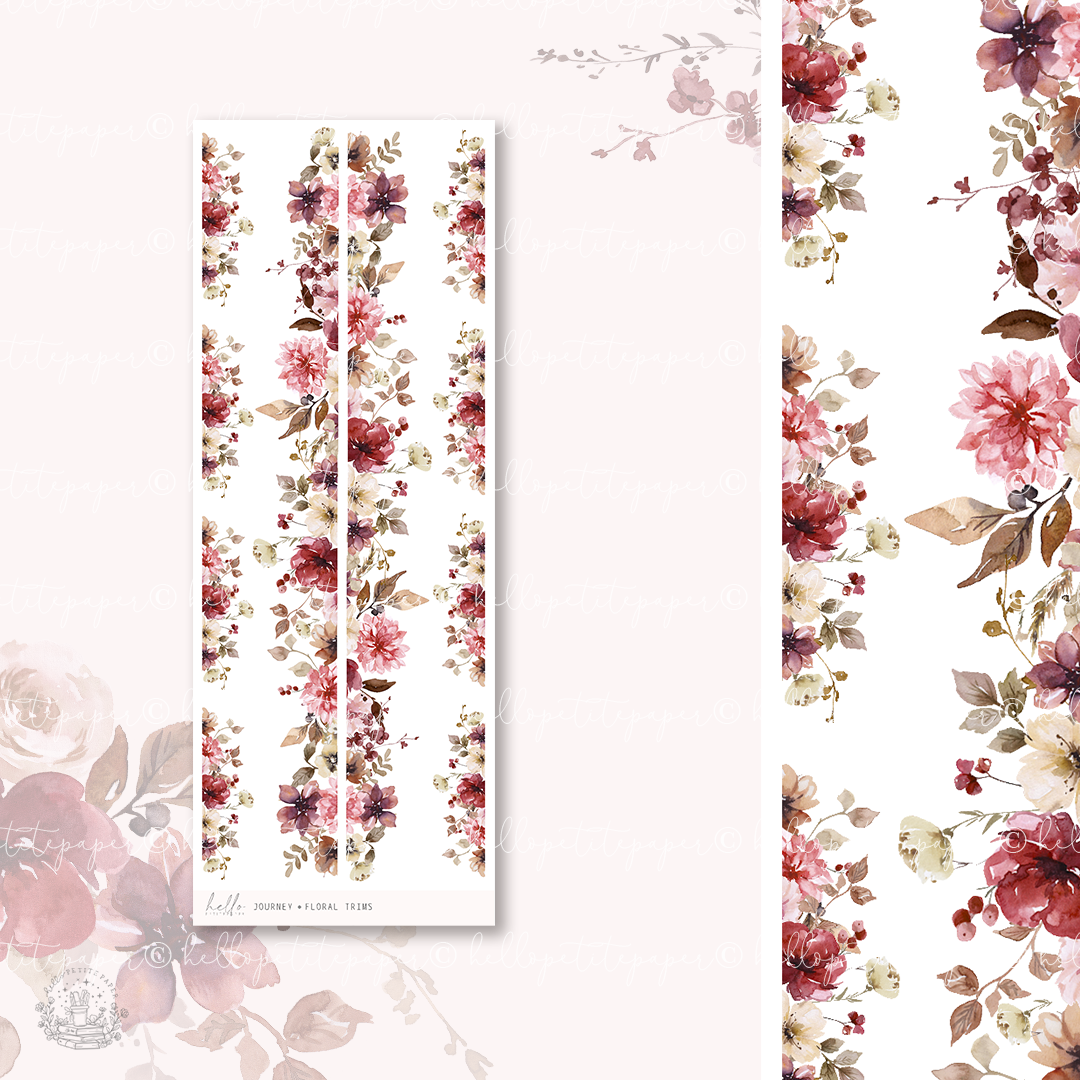 Printable sticker kit - Journey decorative sticker (3 sticker sheets)