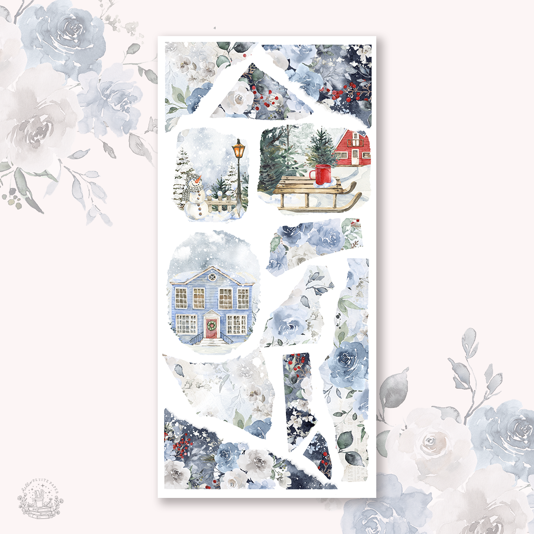 Joyful Season - Deco stickers 5 (torn papers)