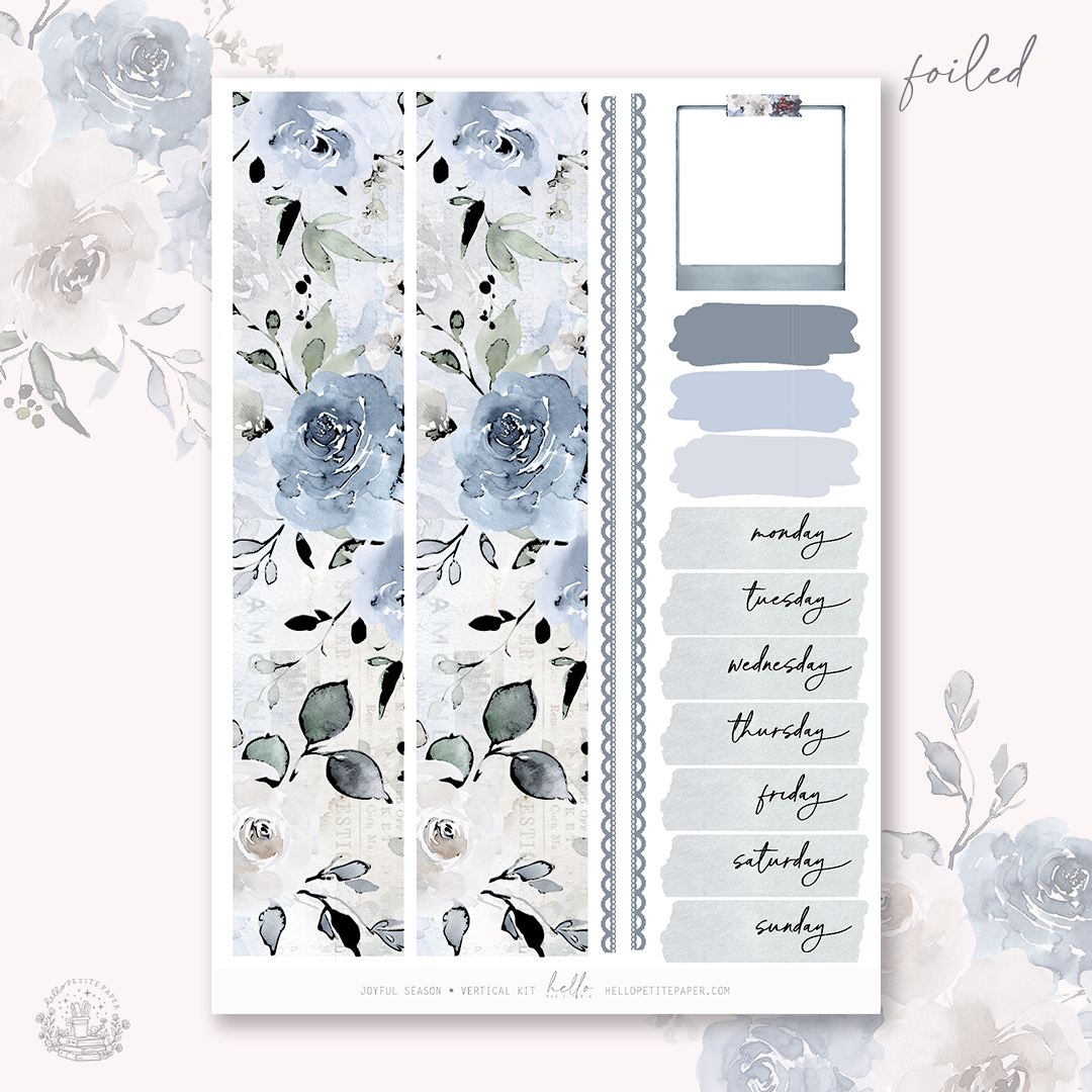 Joyful Season - FOILED sticker kit