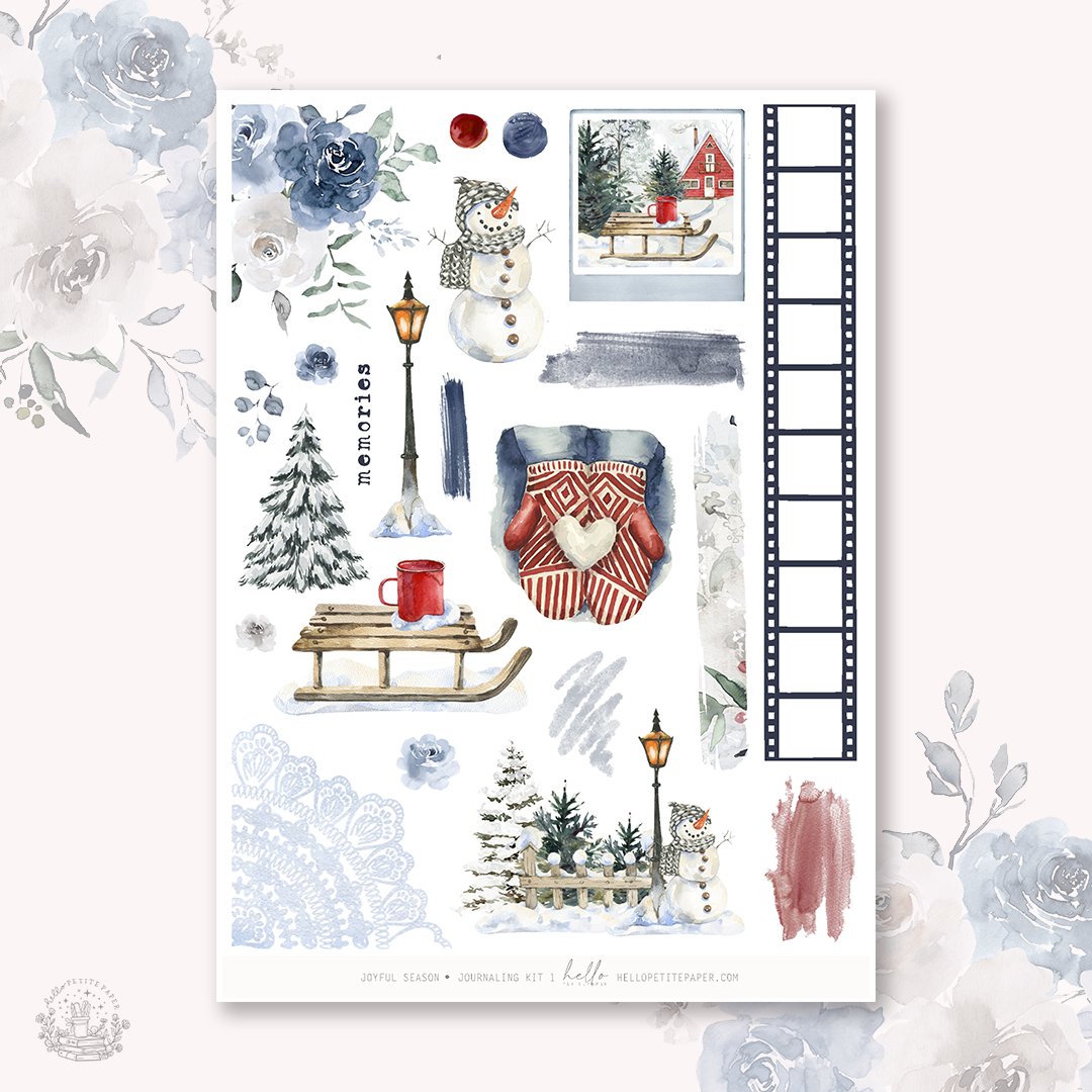Joyful Season - Journaling Sticker Kit