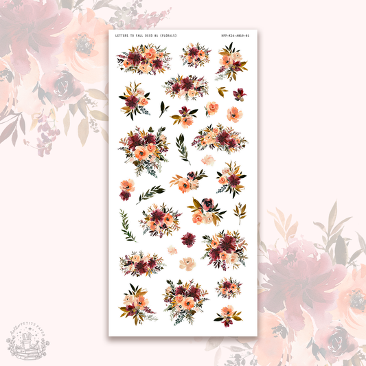 Letters to Fall - Deco stickers (choose from 8 designs).