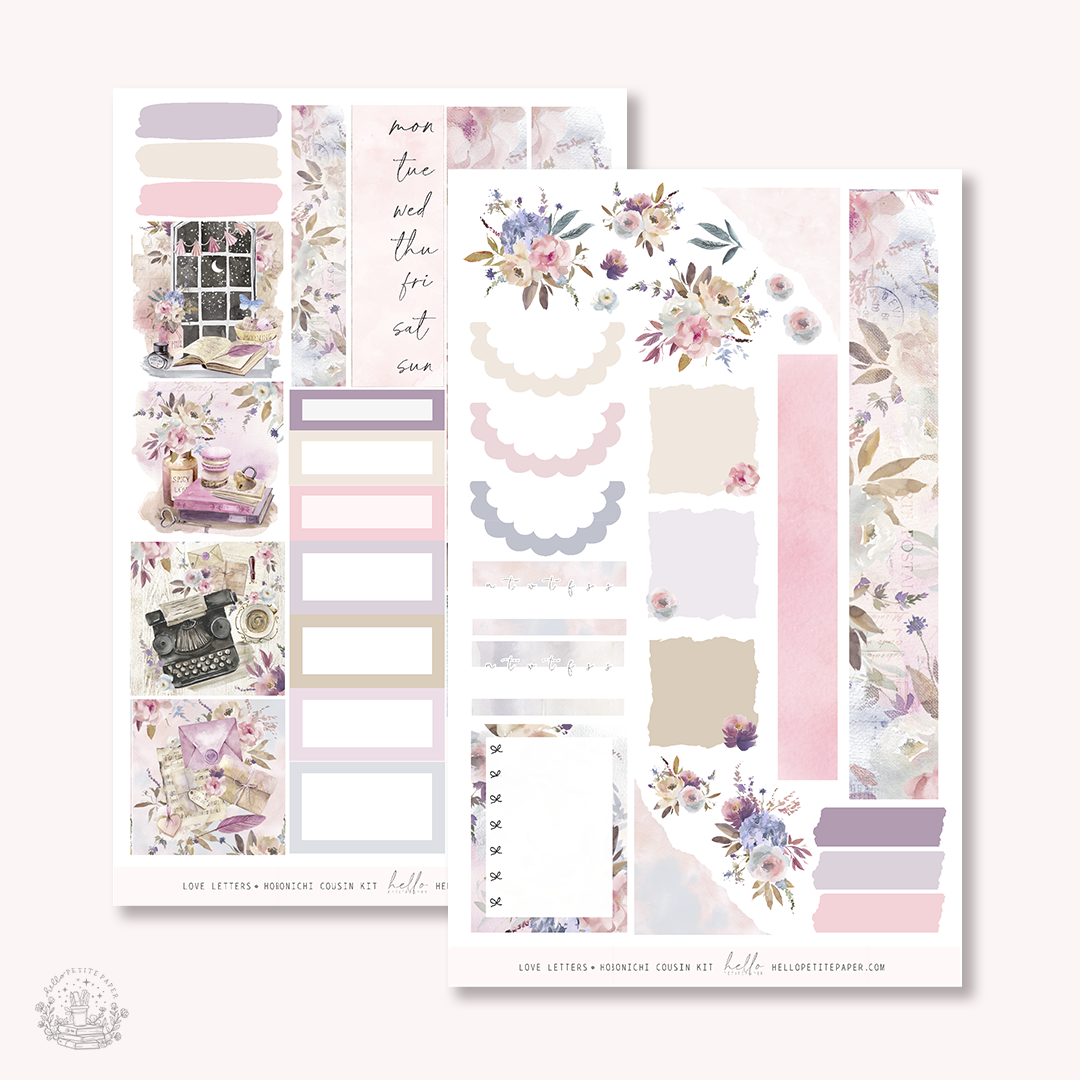 Love Letters - Hobonichi Cousin Sticker Kit