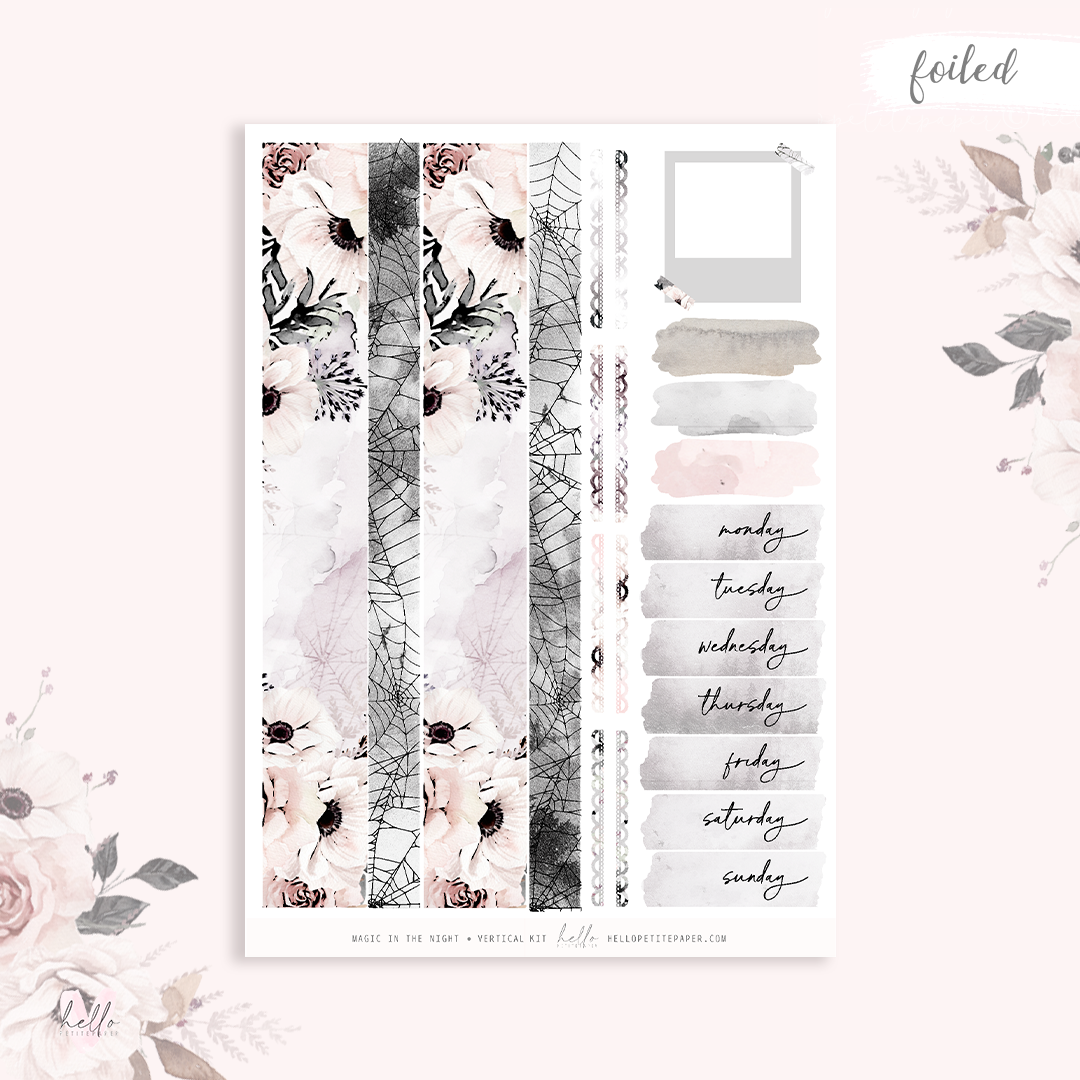 Magic in the night - FOILED KIT - premium matte paper sticker kit