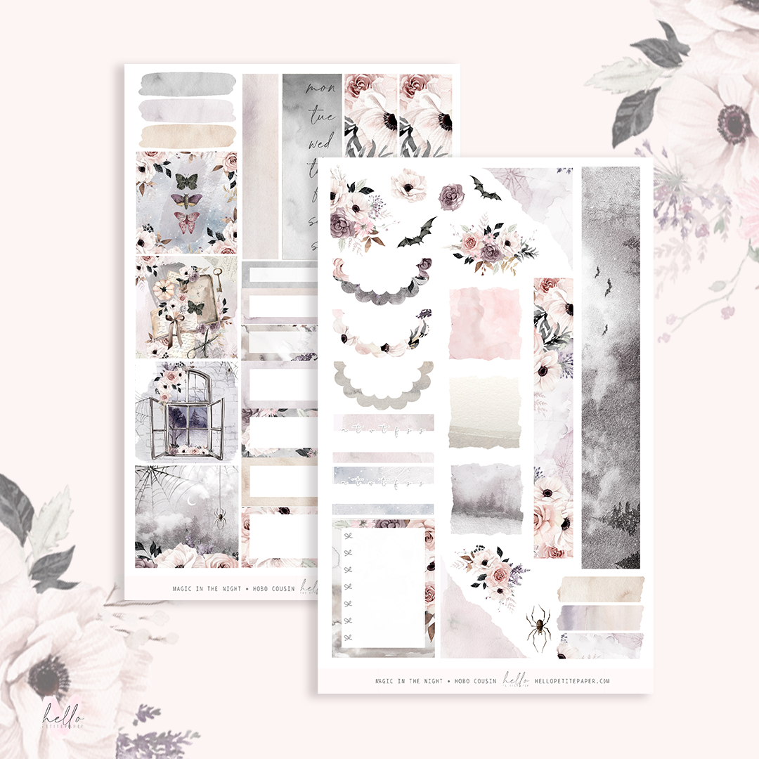 Magic in the night - Hobonichi Cousin Sticker Kit