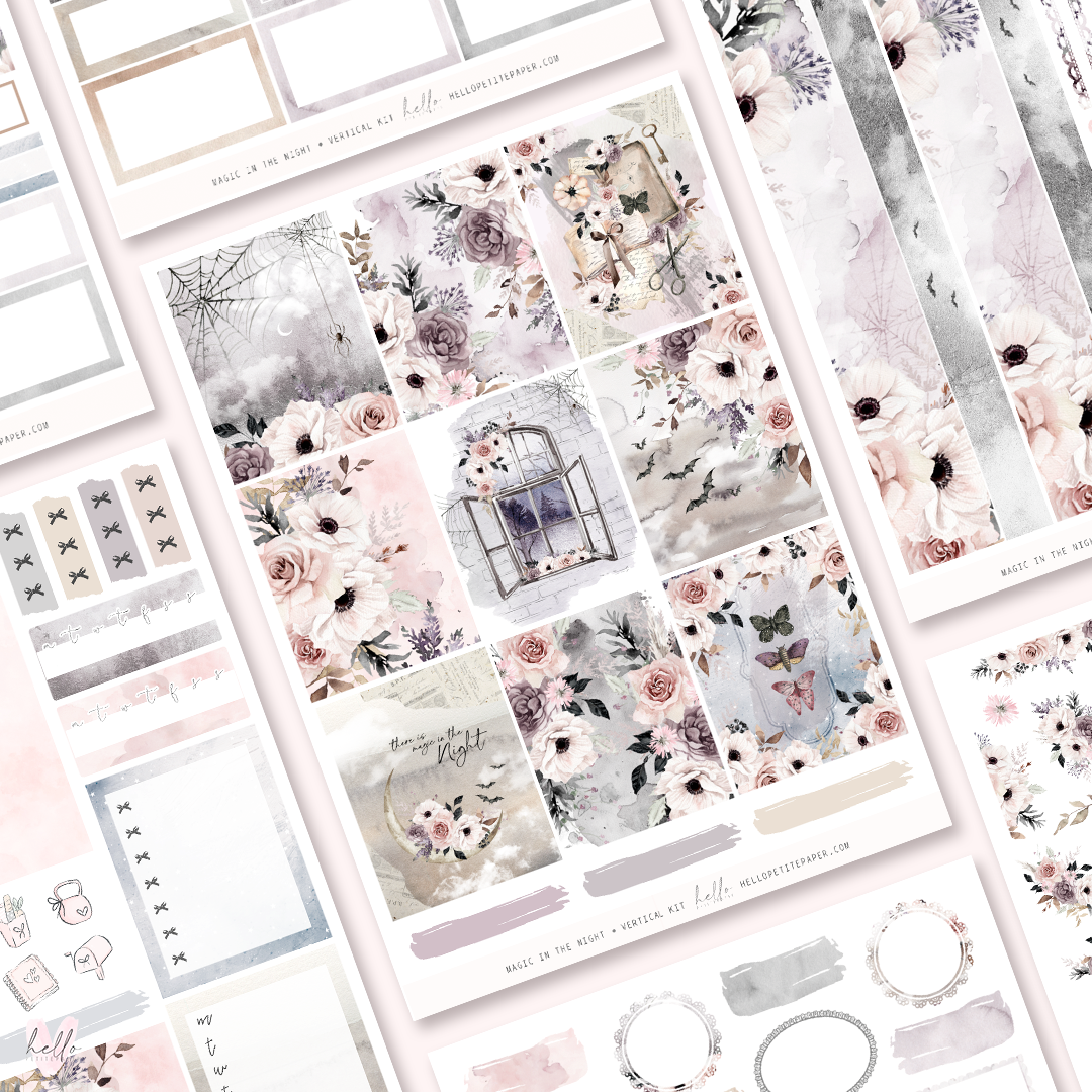 Magic in the night - planner sticker kit