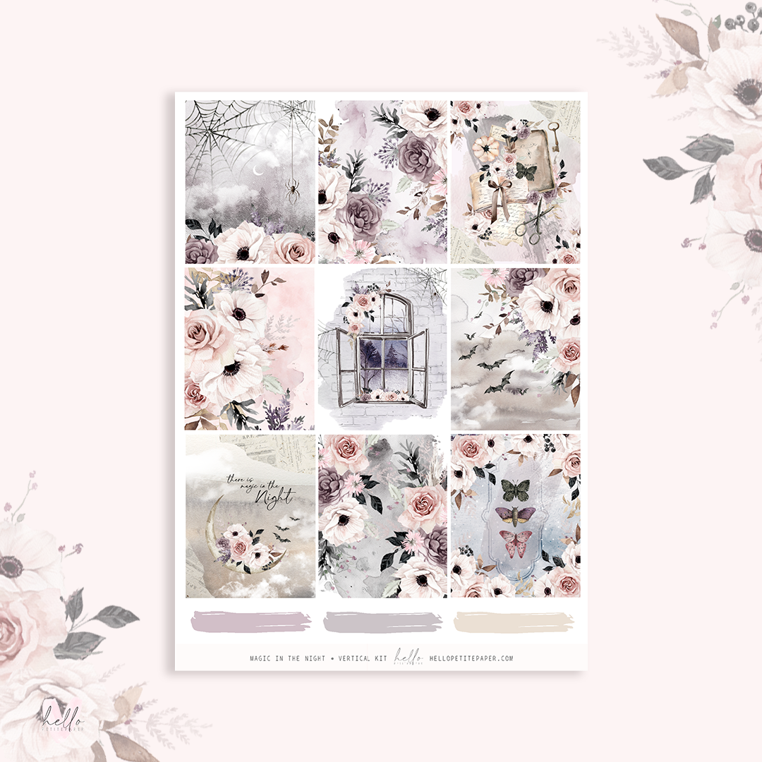 Magic in the night - planner sticker kit