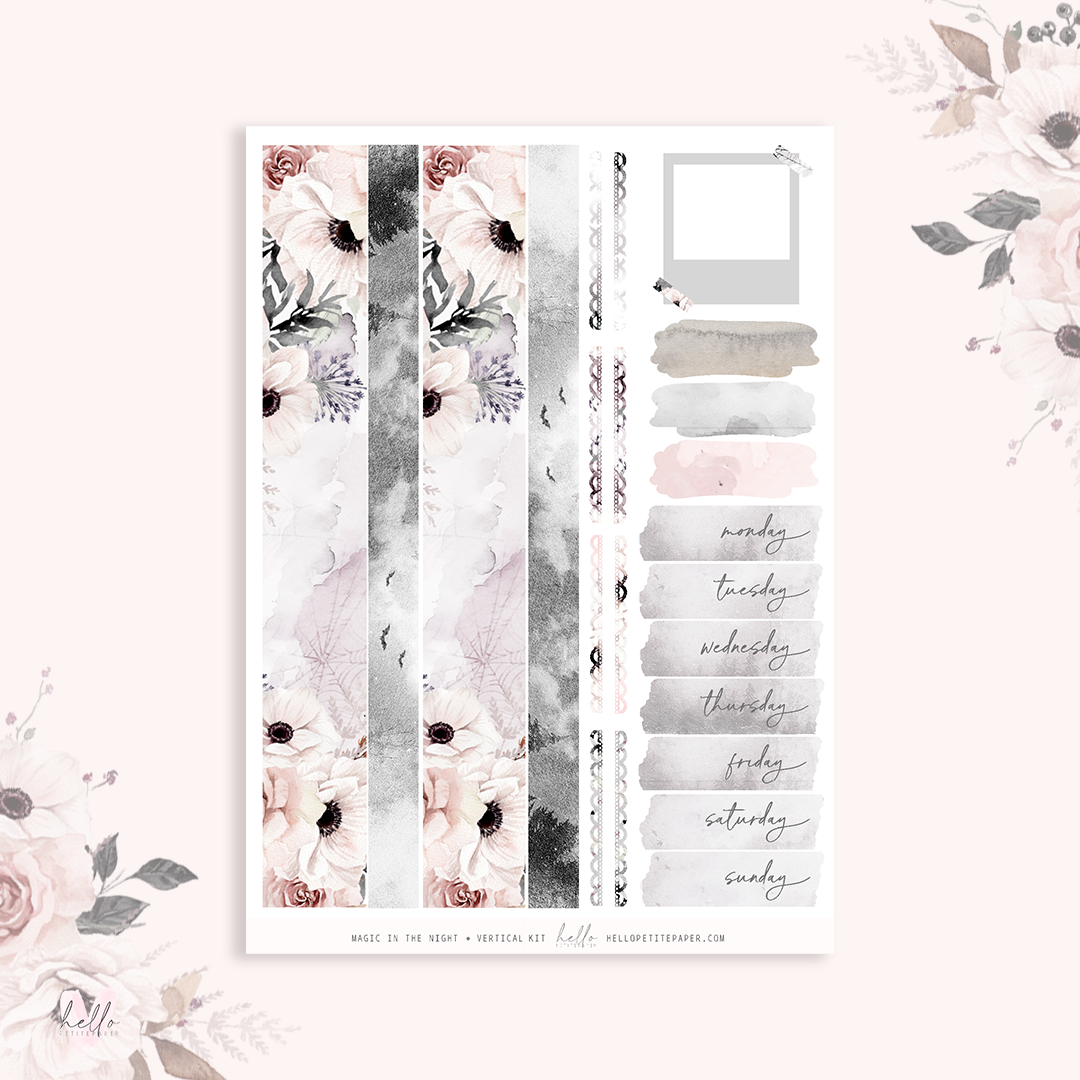 Magic in the night - planner sticker kit