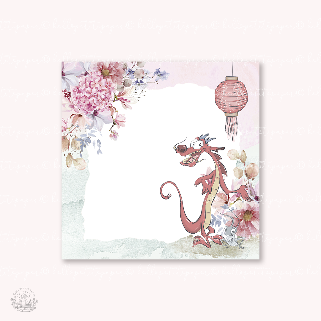 Square Notepad - Mulan