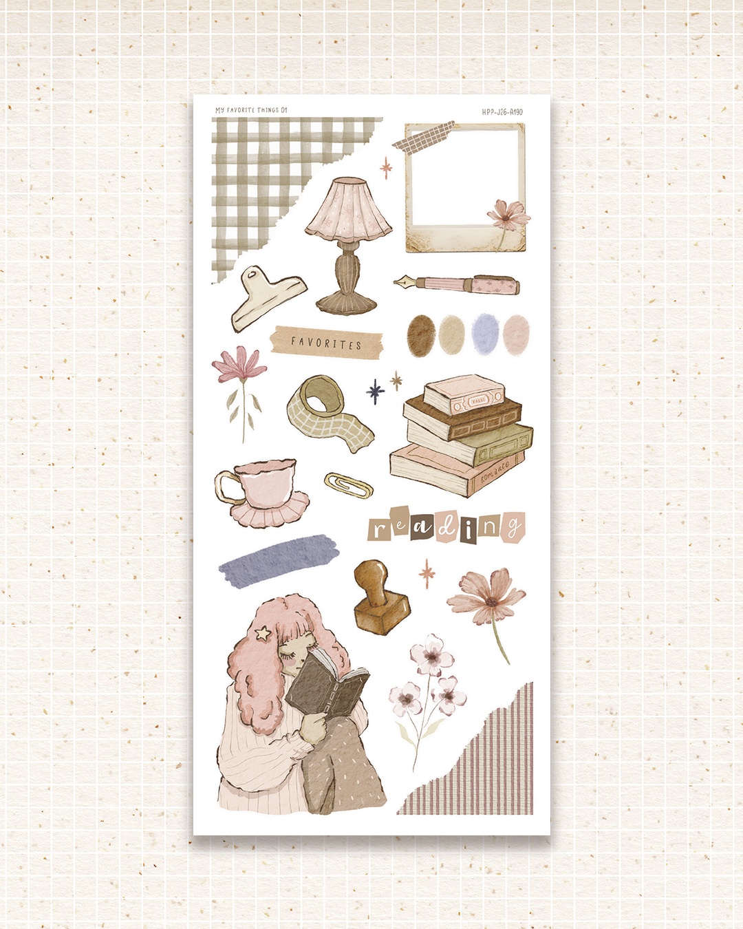 Doodle deco stickers - My favorite things 01.