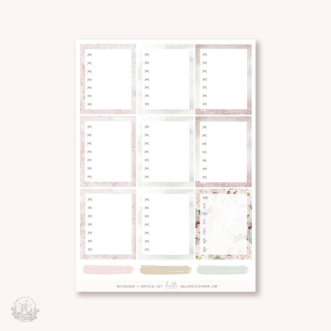 Nutcracker - FOILED KIT - premium matte paper sticker kit