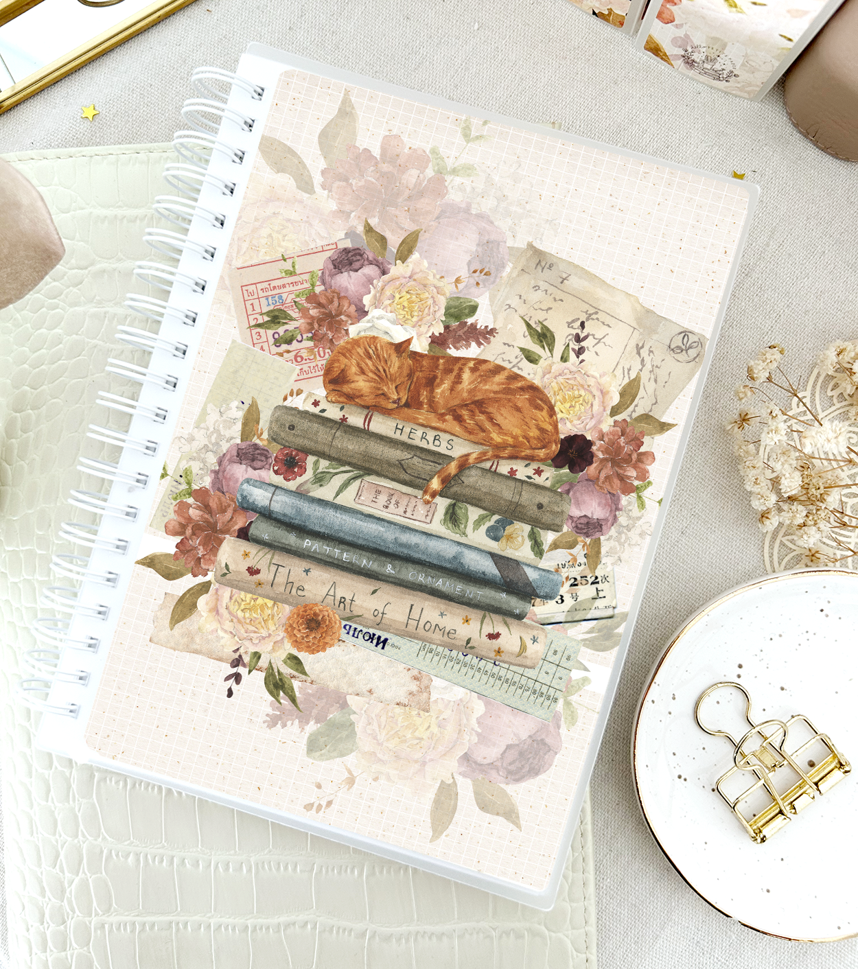 Sticker Book | One more Chapter (v3 cat) - reusable sticker storage