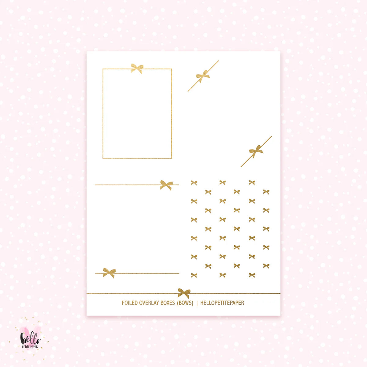 Grab Bag - (6 gold foil clear overlay stickers)