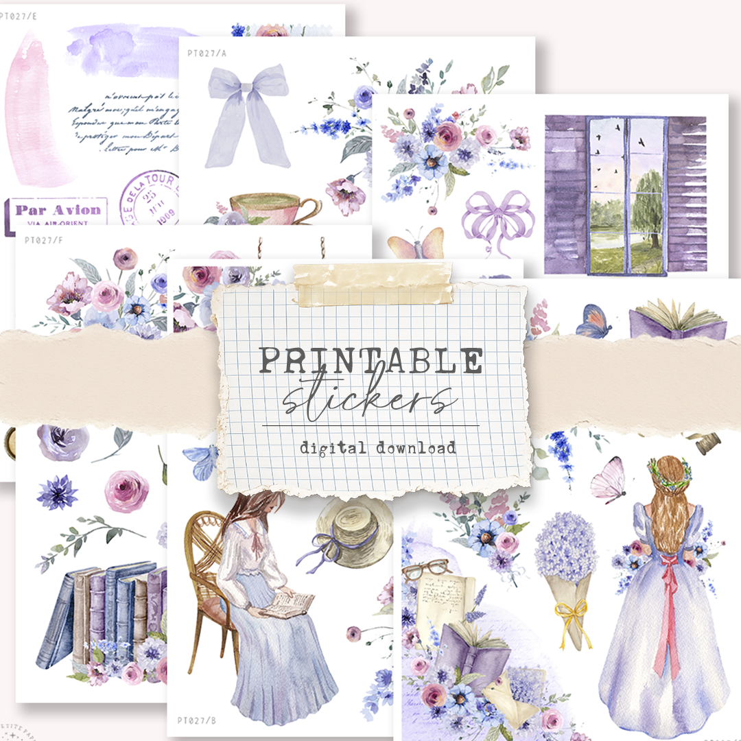 Printable sticker kit (Petite Tuesday PT27) - digital download