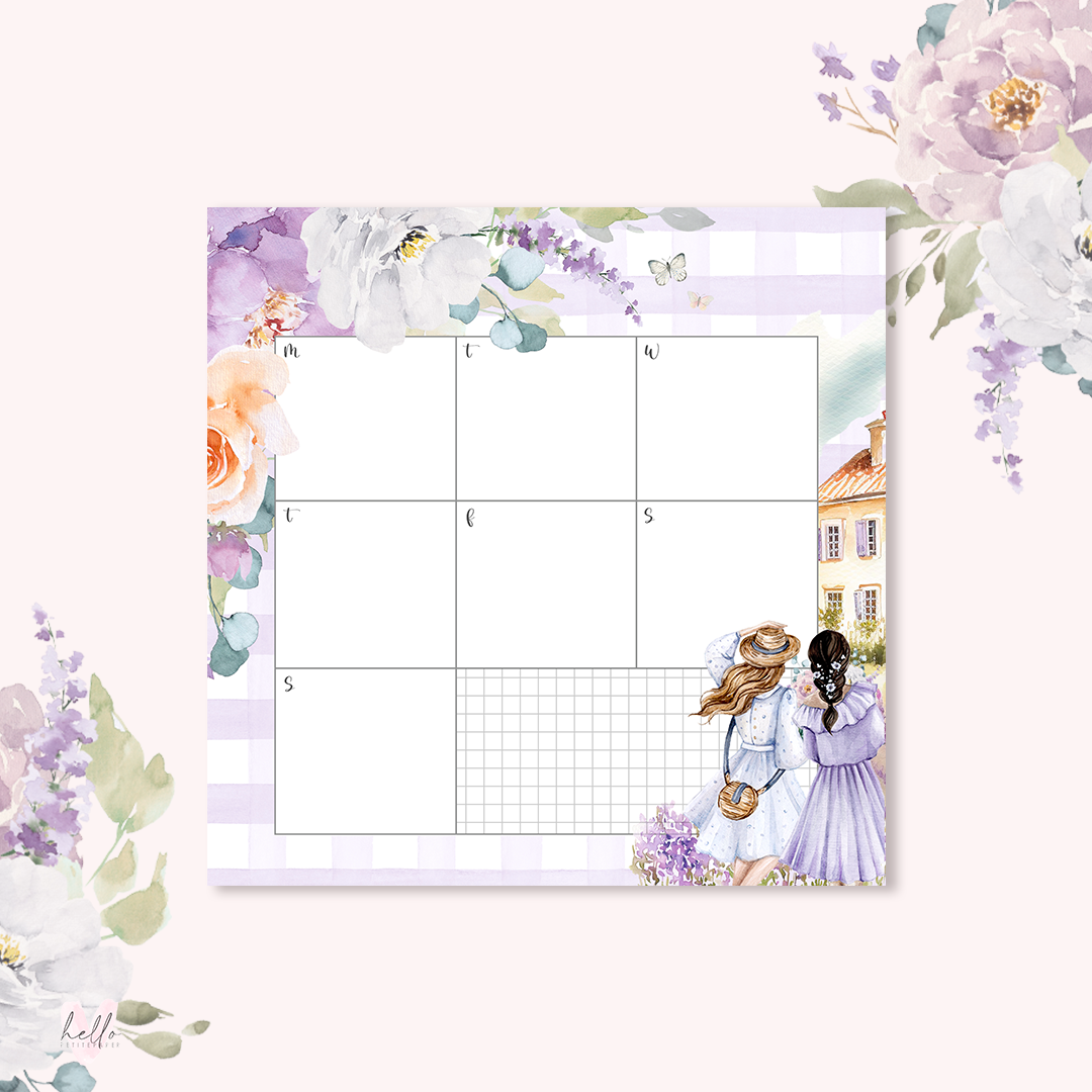 Large Square Notepad - Provence collection