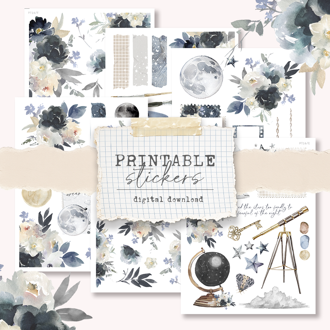 Printable sticker kit (Petite Tuesday 16) - digital download