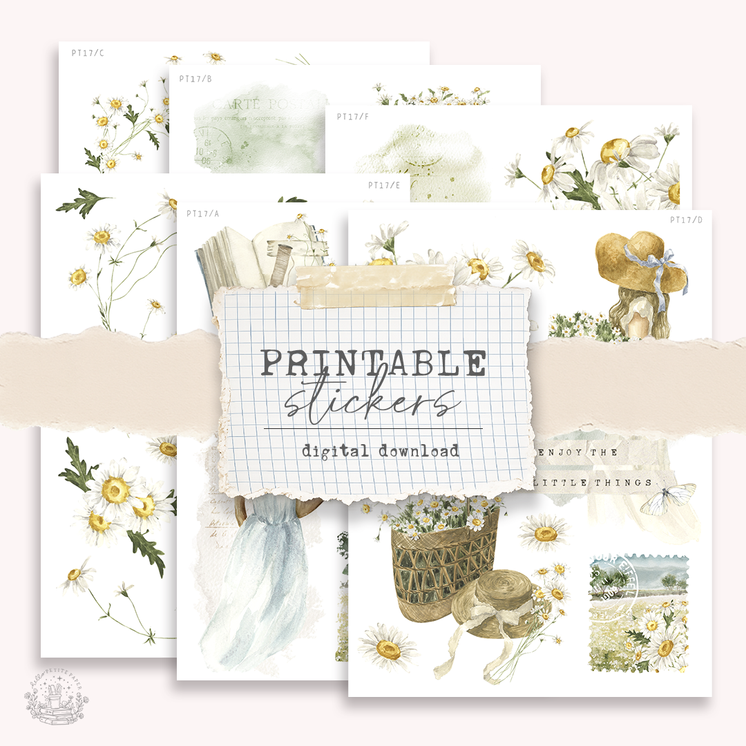 Printable sticker kit (Petite Tuesday 17) - digital download