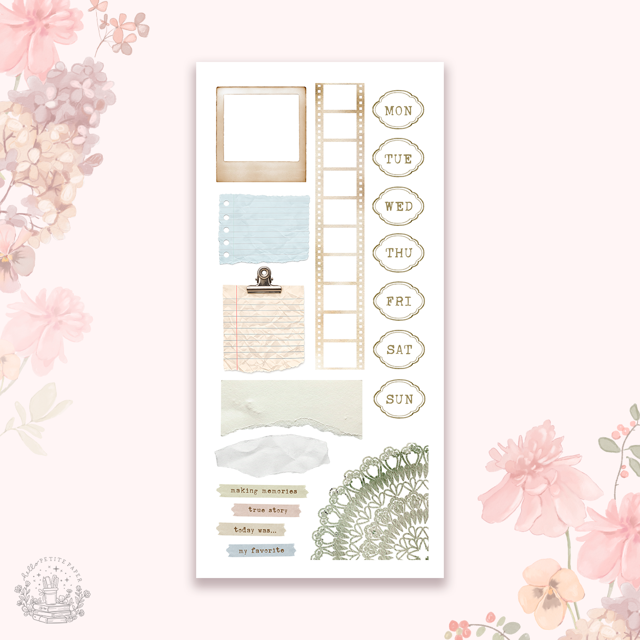Quaint Homestead - decorative sticker collection (choose from 11 sheets).