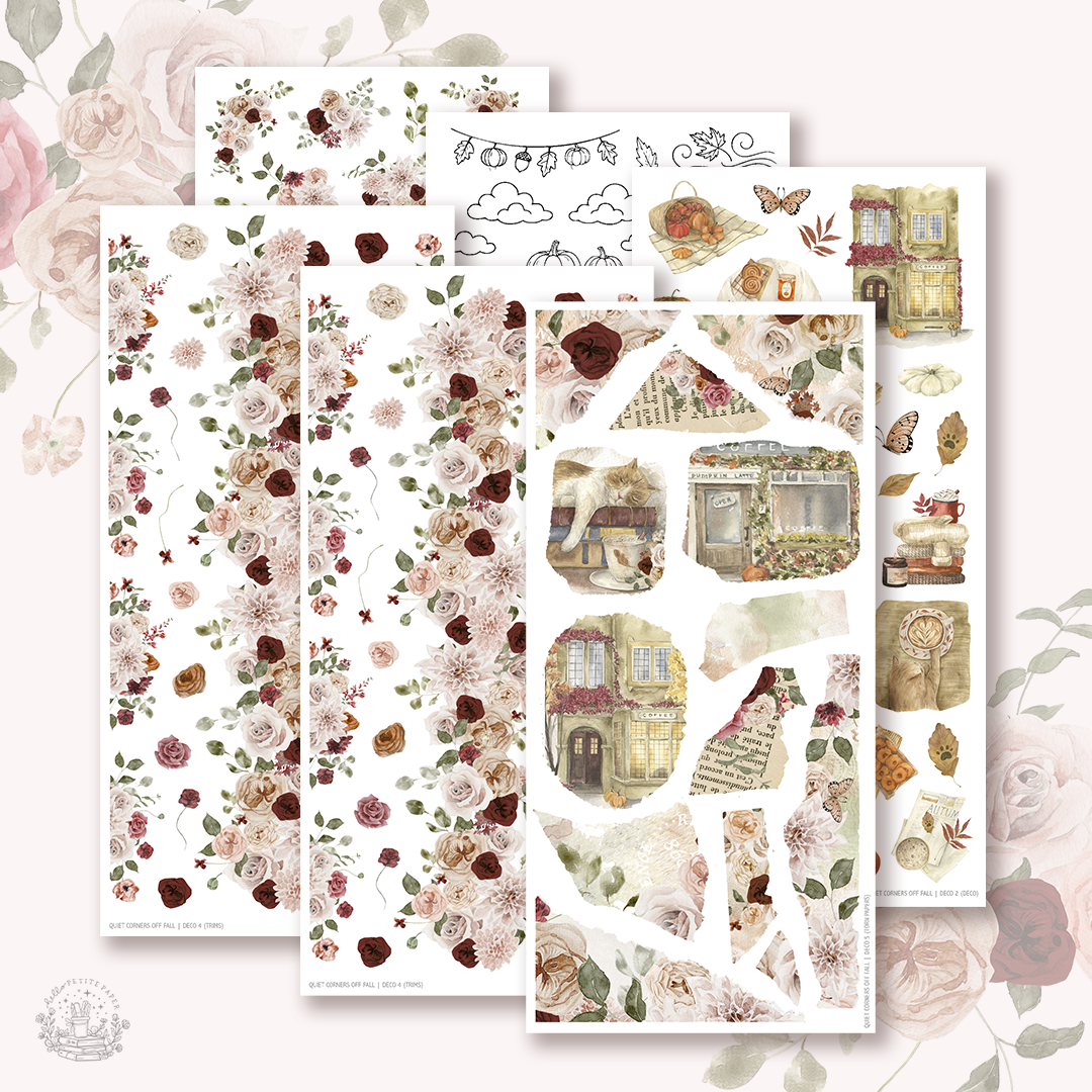 Quiet corners of Fall - Deco kit (6 sheets)