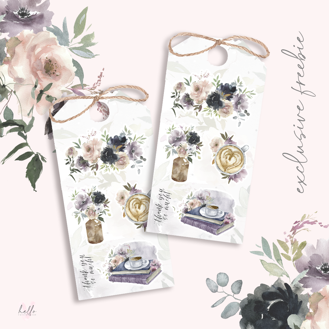 Raindrops - FOILED KIT - premium matte paper sticker kit