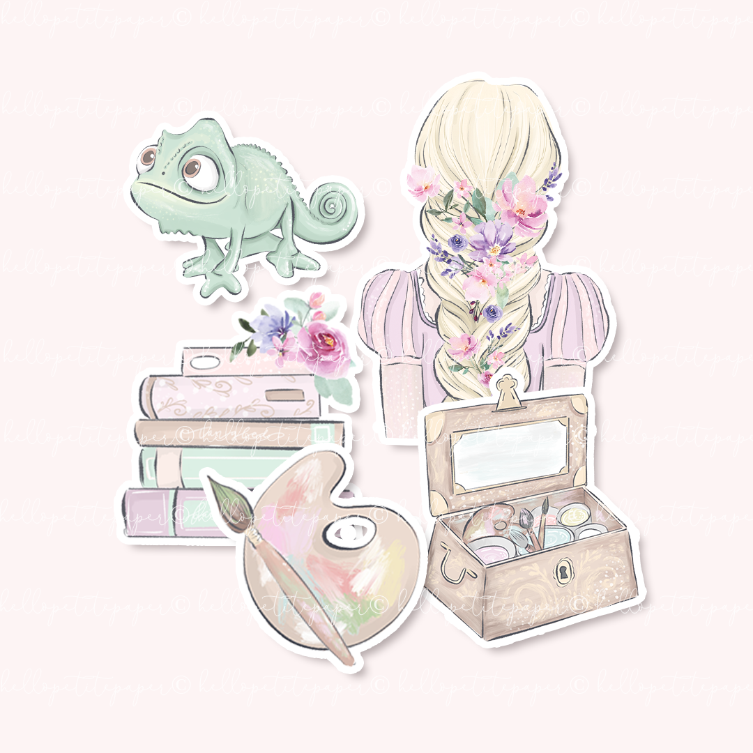 Rapunzel die-cuts (set of 5)