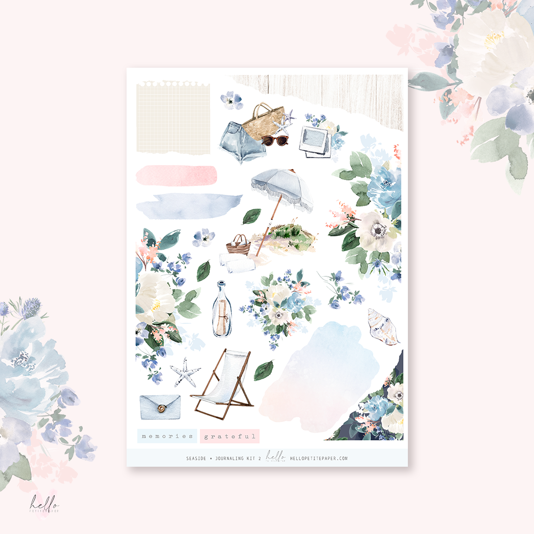 Journaling Sticker Kit - Seaside