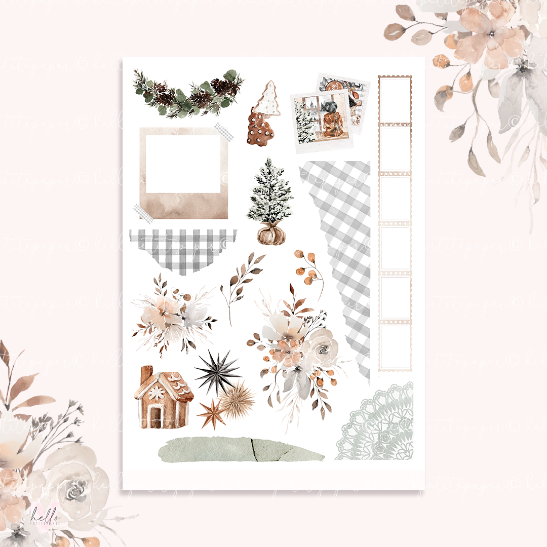 Seasons Greetings - Journaling Sticker Kit