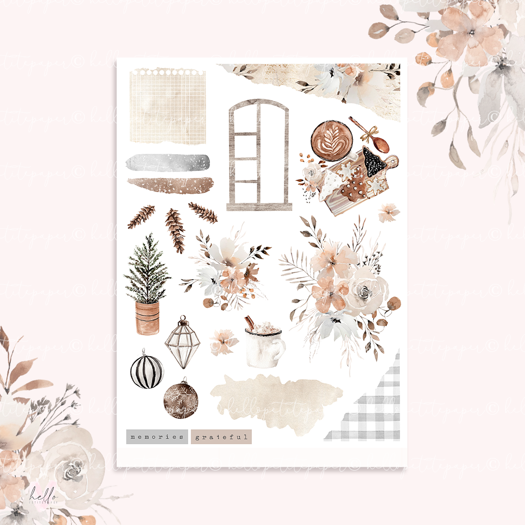 Seasons Greetings - Journaling Sticker Kit