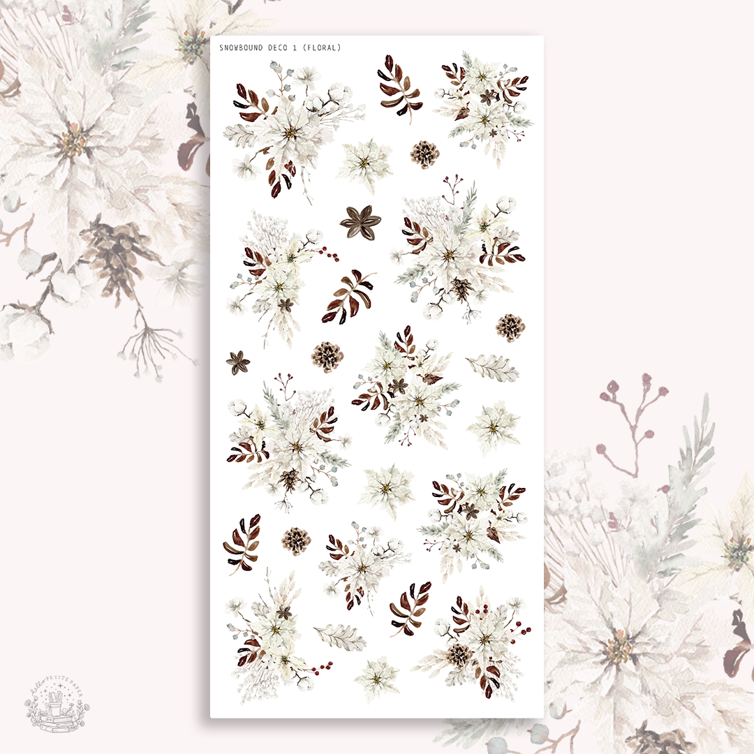 Snowbound stories - Deco stickers 1 (florals)