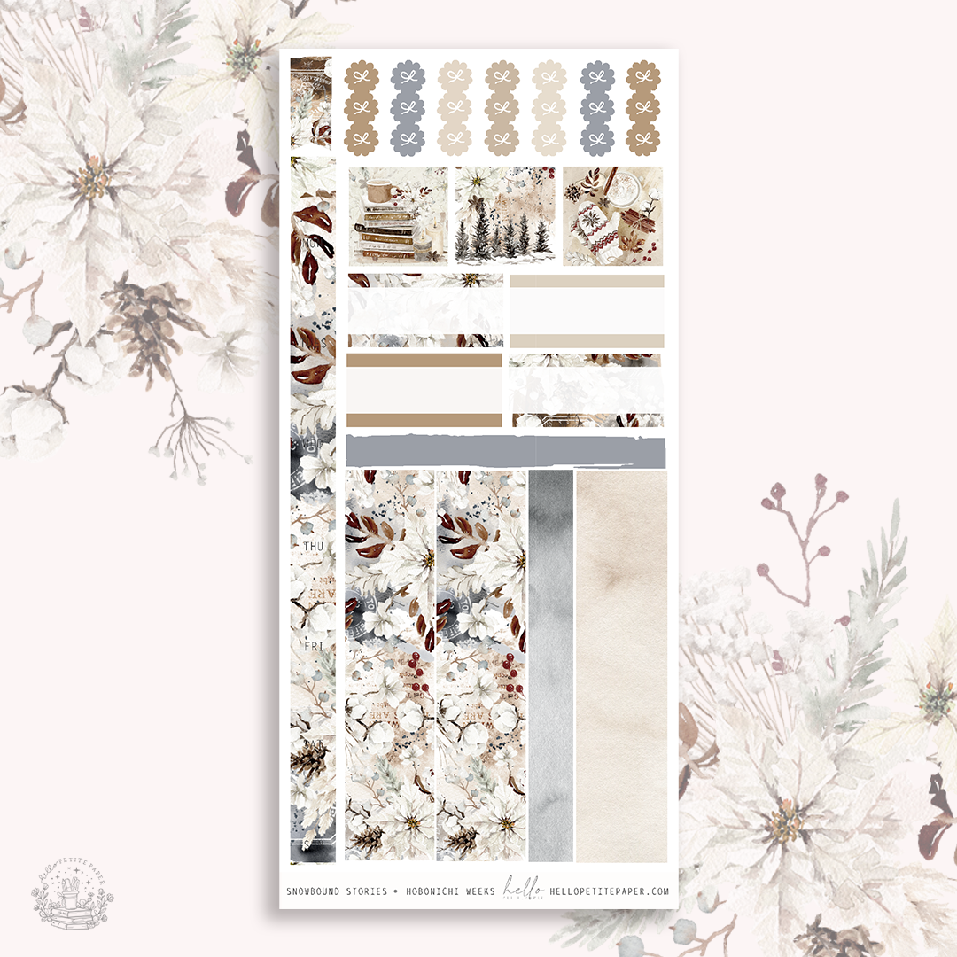 Snowbound stories - Hobo weeks sticker kit