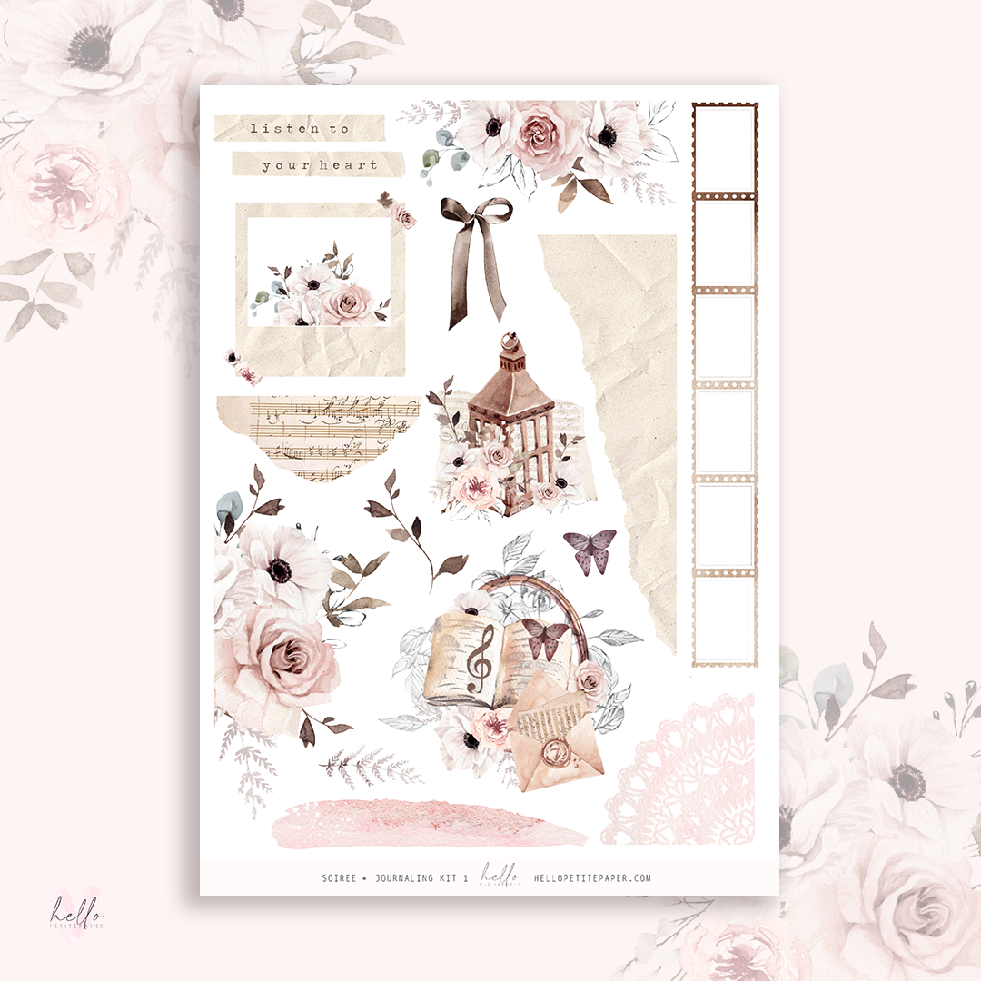 Soirée  - Journaling Sticker Kit