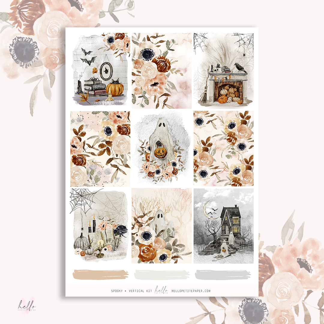 Spooky - planner sticker kit