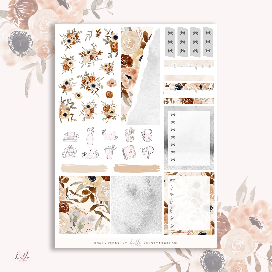 Spooky - planner sticker kit