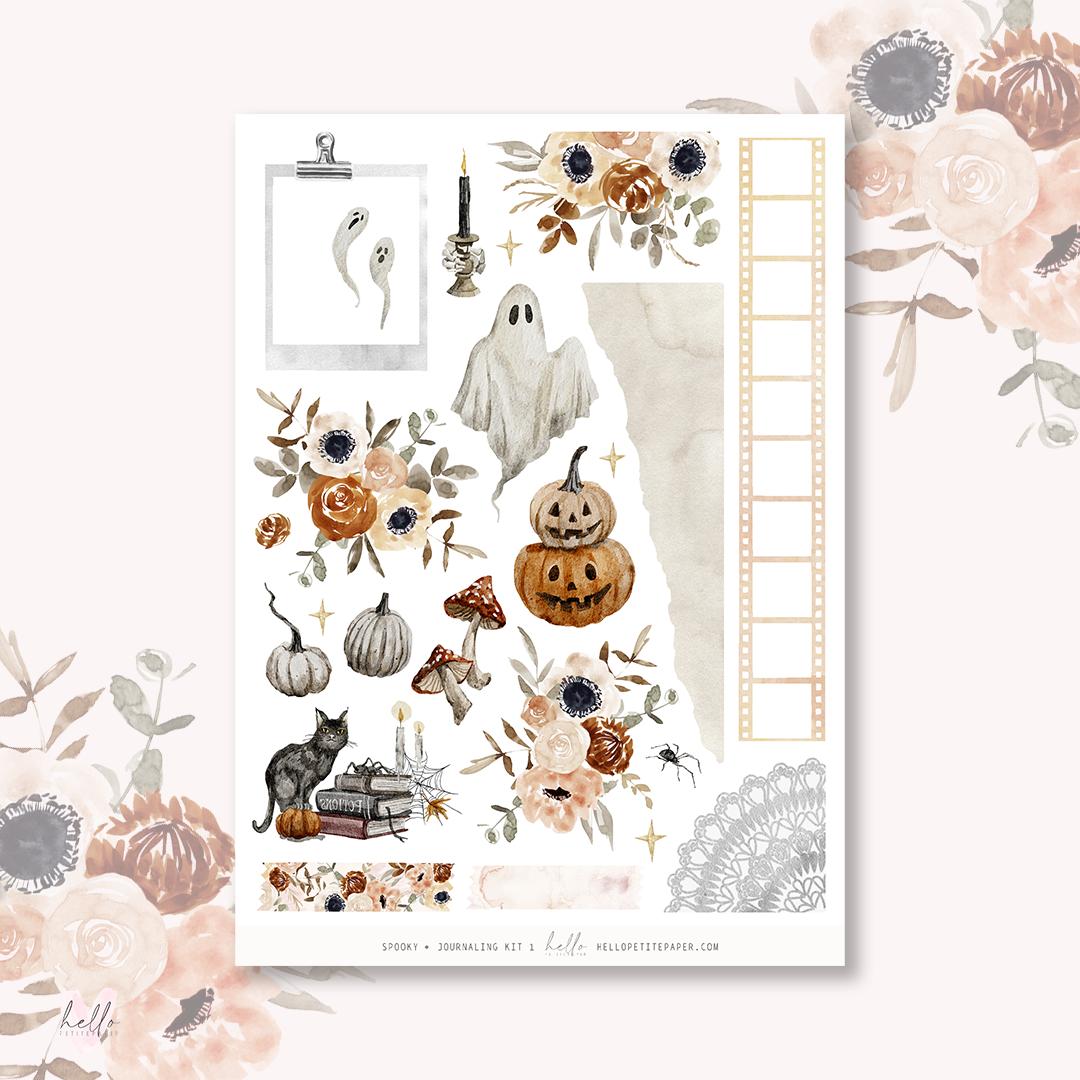 Spooky - Journaling Sticker Kit