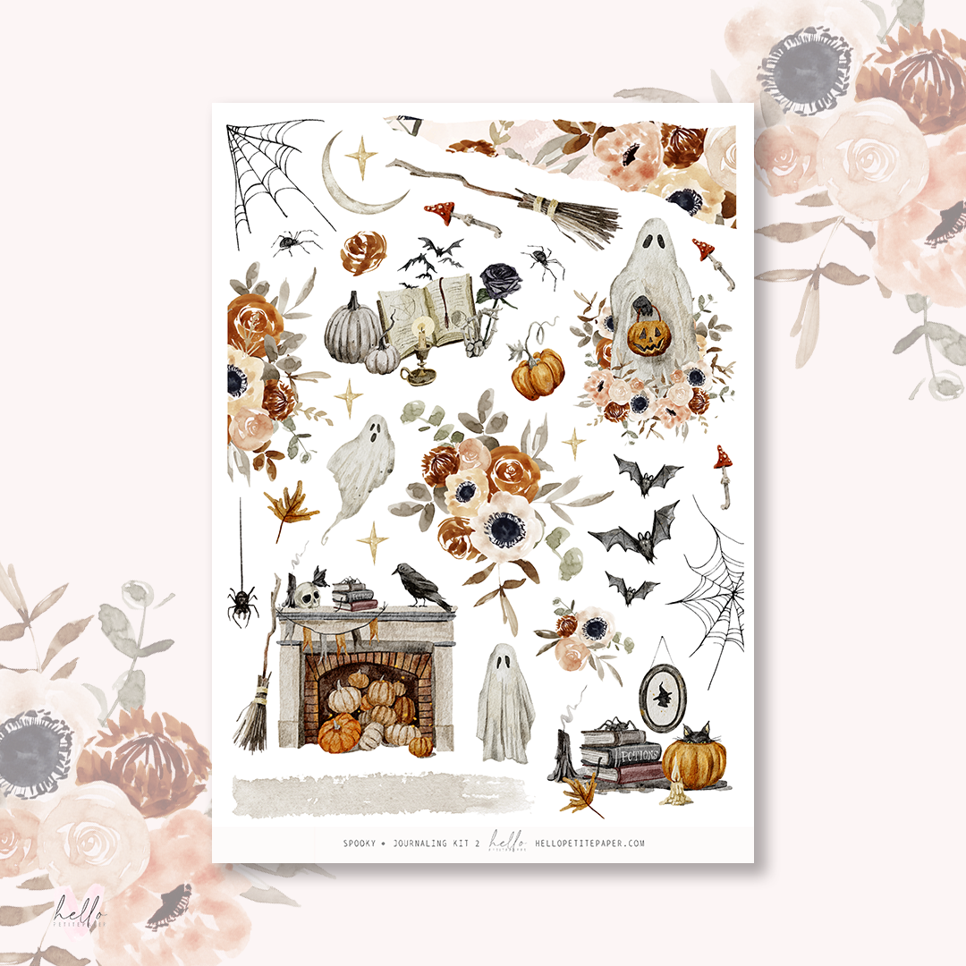Spooky - Journaling Sticker Kit